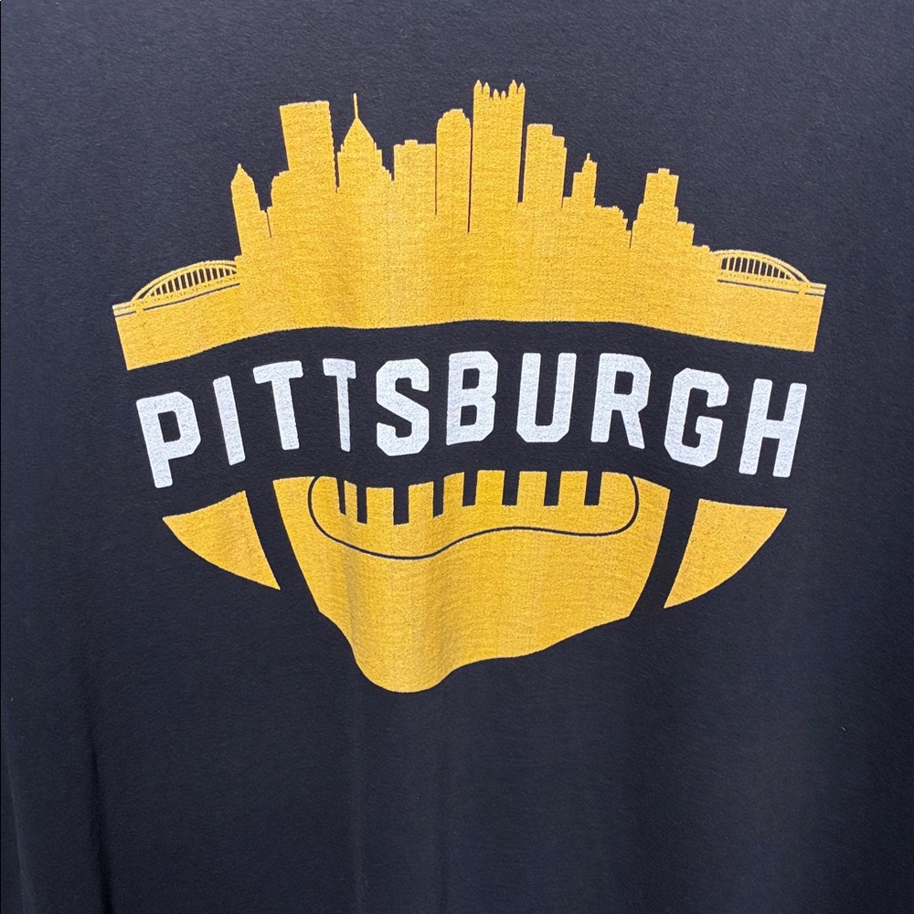 Port & Company Pittsburgh Graphic Black T-Shirt - Picture 2 of 5